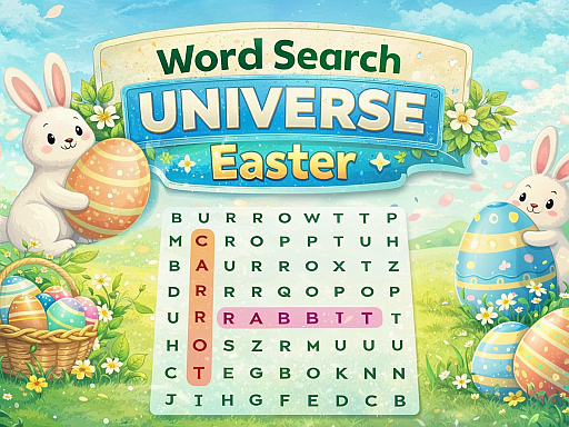 Word Search Universe Easter browser game