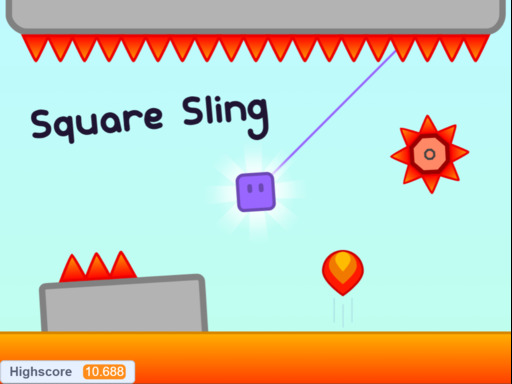 Square Sling browser game