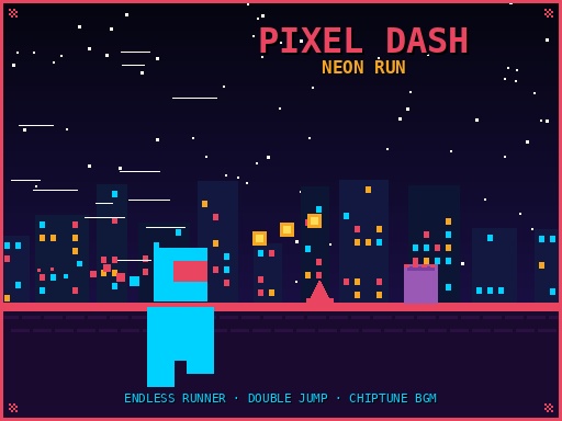 PIXEL DASH: NEON RUN browser game