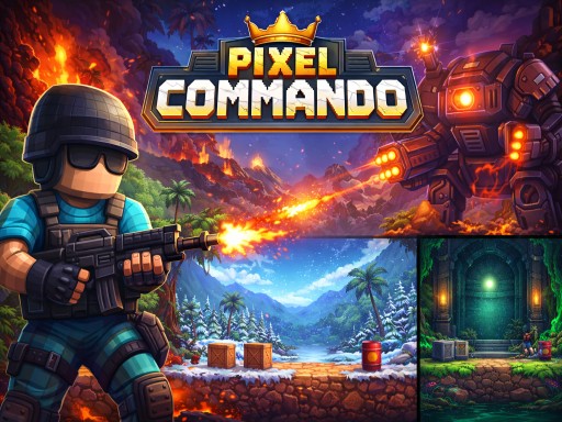 Pixel Commando browser game