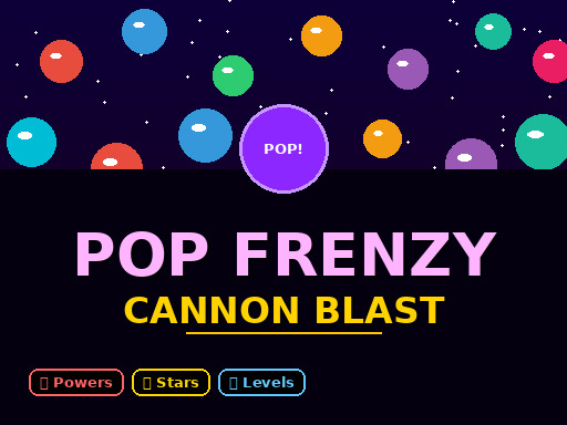 Pop Frenzy Cannon Blast browser game