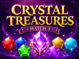 Crystal Treasures: Match 3 browser game