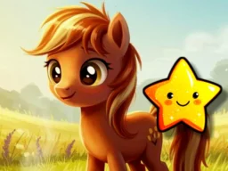 Cute Pony Hidden Stars browser game