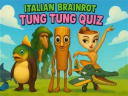Italian Brainrot tung Tung Quiz browser game