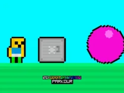 2D Obby Rainbow Parkour browser game