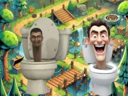 Skibidi Toilet Cross The Road browser game