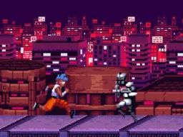 Endless Cyberpunk Runner browser game