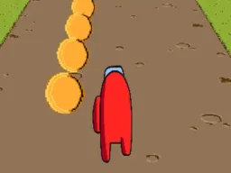Among Golden Run 3D browser game