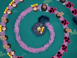 Squid Game Bubble Shooter browser game