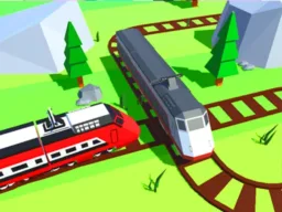 Train 3D game puzzle browser game