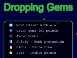 Dropping Gems browser game