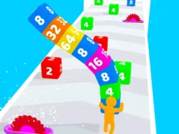 Cube Stack 2048 browser game