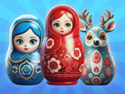 Sort by Matryoshka Shelves! browser game