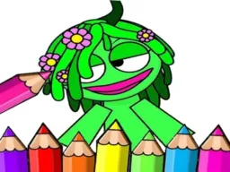 Sprunki Coloring Music Anime browser game