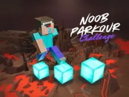 Noob Parkour Challenge 3D browser game
