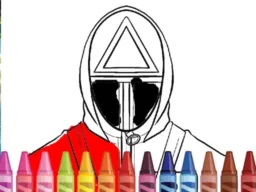 Squid Game Coloring Round browser game