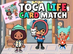 Toca Life Memory Card Match browser game