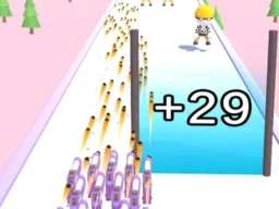 Merge Weapons Shooting 2048 browser game