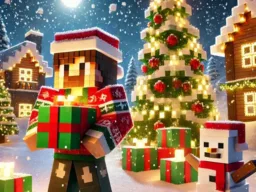 Minecraft Christmas Jigsaw: Festive Pixel Art Fun browser game