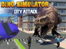 Dino Simulator City Attack browser game