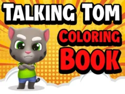 Talking Tom Coloring Books browser game