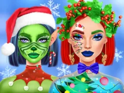 Ellie Christmas Makeup browser game