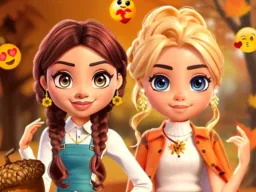Lovie Chics Fall Dress Up browser game
