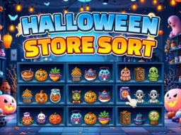 Halloween Store Sort browser game
