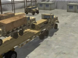 Transport Army vehicle truck driving browser game