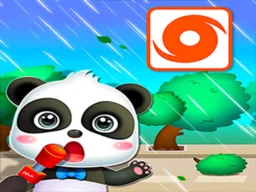 Baby Panda Hurricane Safety browser game