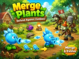 Merge Plants – Defense Zombies browser game