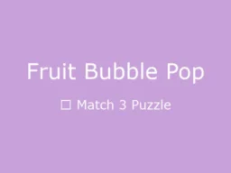 Fruit Bubble Pop browser game