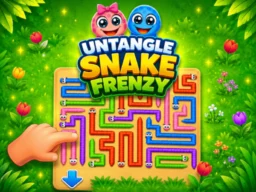 Untangle Snake Frenzy browser game