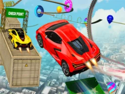 Crazy Car Stunt Descent GT browser game