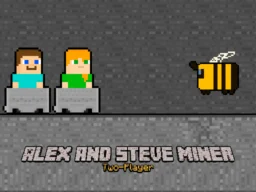 Alex and Steve Miner Two Player browser game