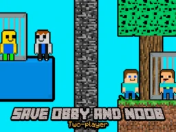 Save Obby and Noob Two players browser game