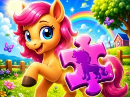 Cute Pony Puzzle Quest browser game