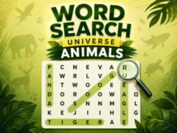 Word Search Universe Animals browser game