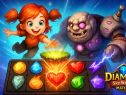 Diamant: Match 3 Sky Story browser game