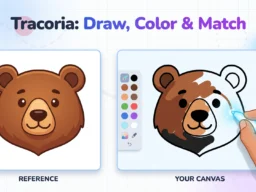 Tracoria: Draw, Color & Match browser game