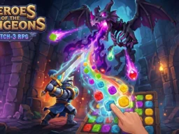 Heroes of the Dungeons: Match-3 RPG browser game