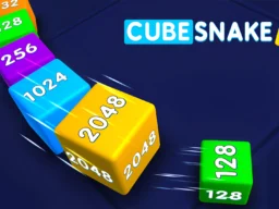 Cube Snake 2048 browser game