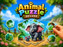 Animal Puzzle Deluxe browser game