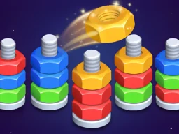 Sorting Nuts and Bolts by Color: Home Repair browser game