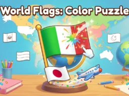 World Flags: Color Puzzle browser game