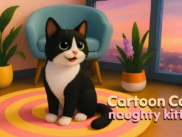 Cartoon cat: naughty kitten browser game