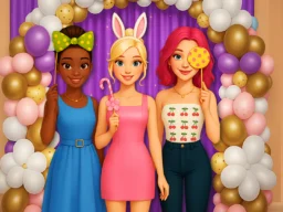BFF Easter Photobooth Party browser game