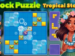 Block Puzzle Tropical Story browser game