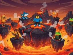 Obby: Brainrot escape from Lava browser game