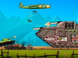 Tank Fury: Boss Battle 2D browser game